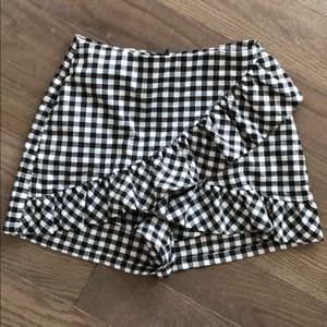 Gingham skort